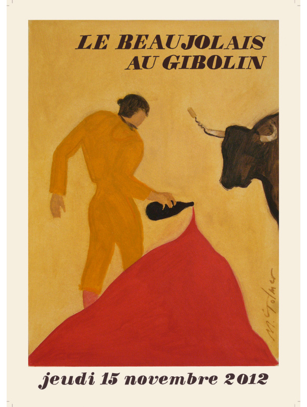 Affiche Beaujolais 2012 le Gibolin