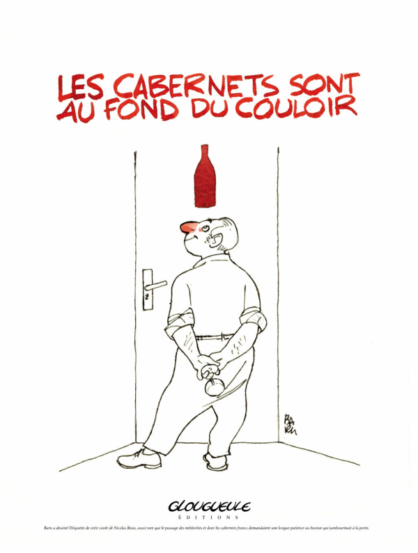 Affiche Les Cabernets sont au fond du couloir par Hervé Baru