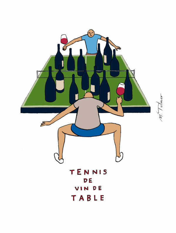 Affiche Tennis de vin de table
