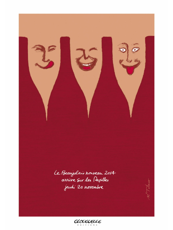 Affiche Beaujolais Les Papilles 2014