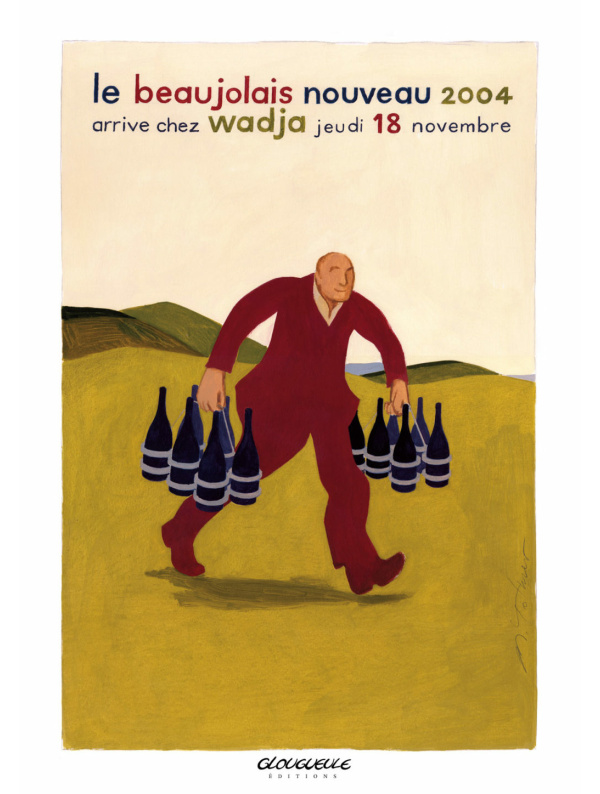Affiche beaujolais 2004 Wadja