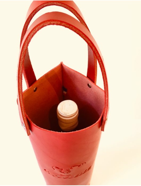 Porte-bouteilles Glougueule par Mylène Pratt – rouge